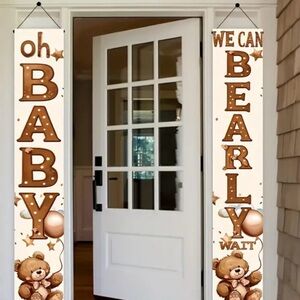 Oh Baby Bearly Wait Banner Set